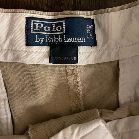 POLO RALPH LAUREN‎ Classic Khaki Chino Flat Front Pants Size 34 - Picture 6 of 6